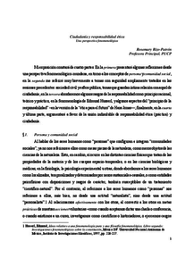 Textos Pucp Ciudadan A Y Responsabilidad Tica Una Perspectiva