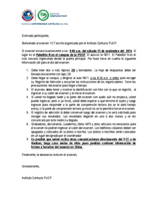 Textos PUCP INFORMACIÓN PARA YCT